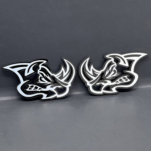 Rhino badges 2pcs angry 3d - 2pcs,