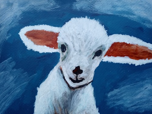 Impressionism little lamb - ,