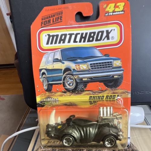 Matchbox rhino rod animals - matchbox,